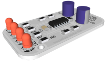 3D vizualizace plošného spoje PCB